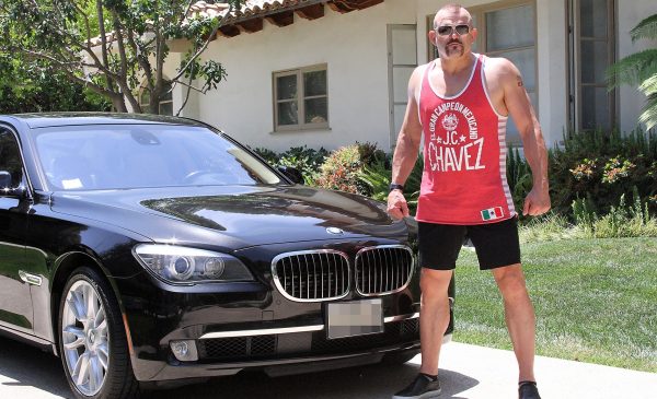 Chuck Liddell with his BMW