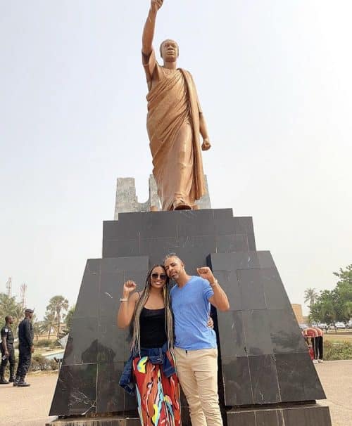 Cynthia Bailey and Mike on their Ghana vacation