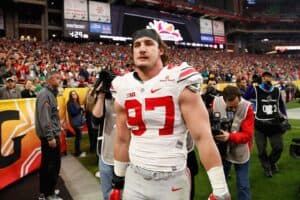 Bosa in a Ohio State Bukeyes jersey