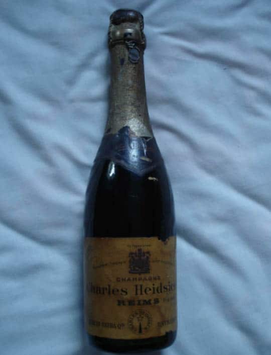 Most Expensive Bottles of Wine- Shipwrecked Heidsieck (1907) most expensive bottles of wine