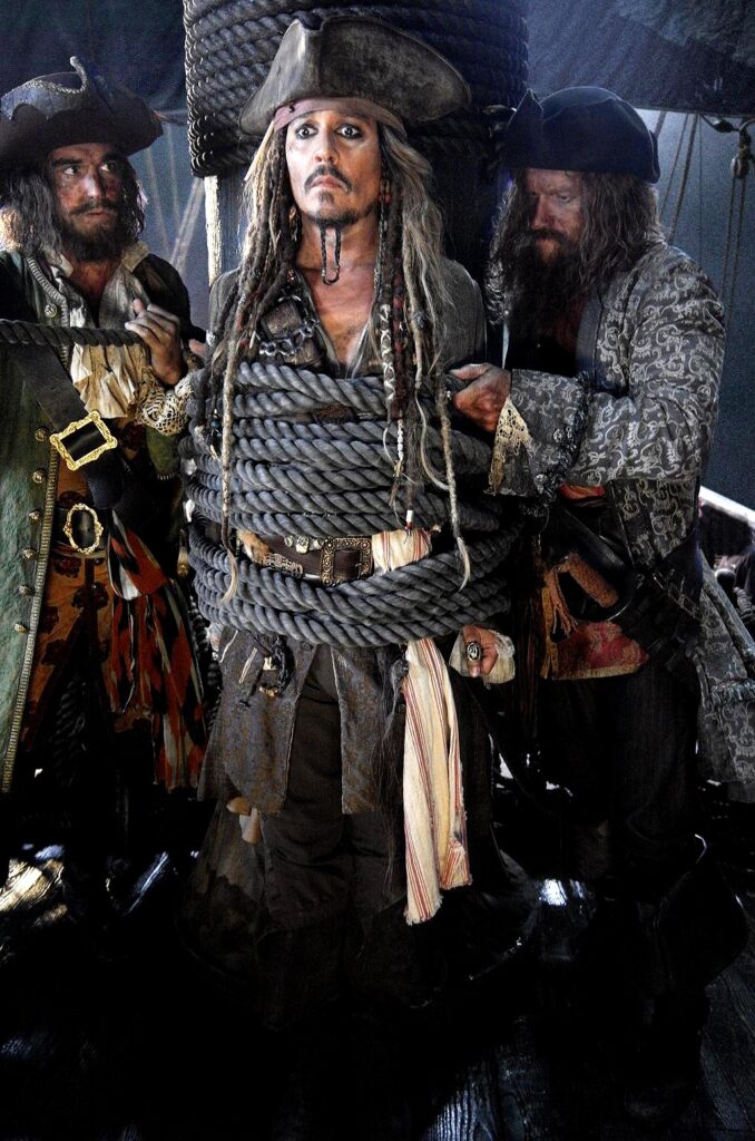 Johnny Deep in Pirates of Caribbean