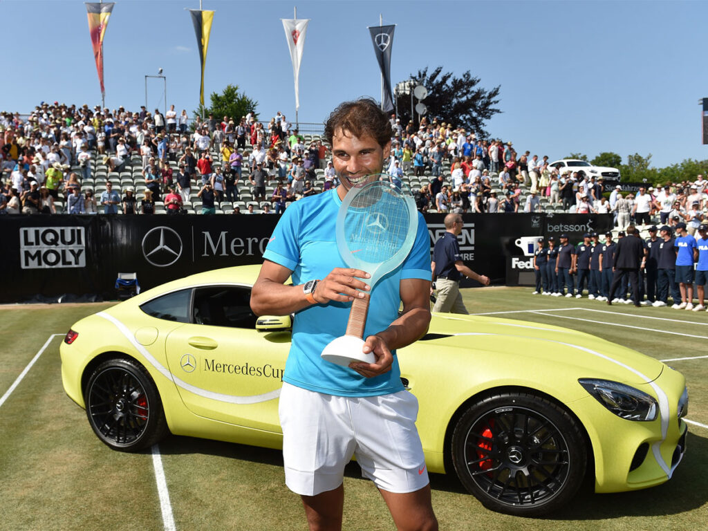 Rafael Nadal With His Benz