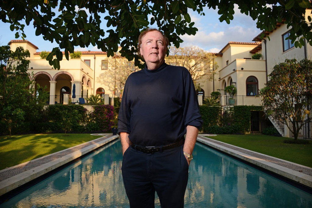 James Patterson In Front of His House