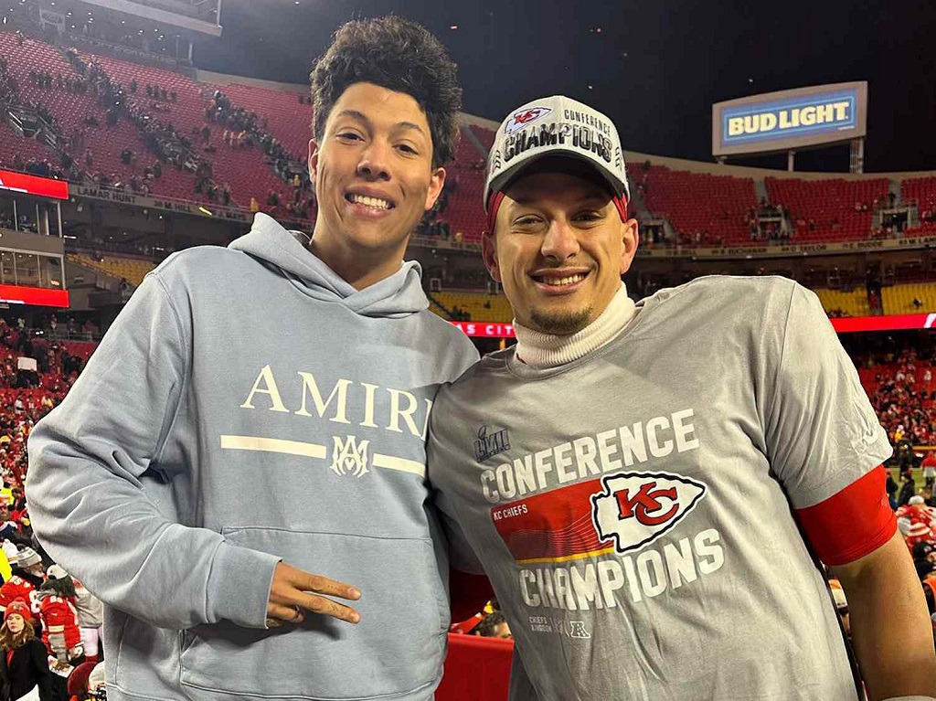 Jackson Mahomes and his brother Patrick Mahomes 