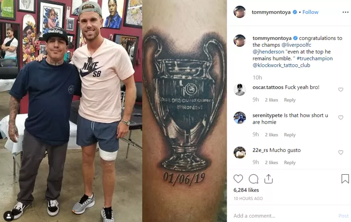 Jordan Henderson Tattoo