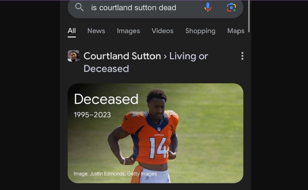 Courtland Sutton Living Or Deceased