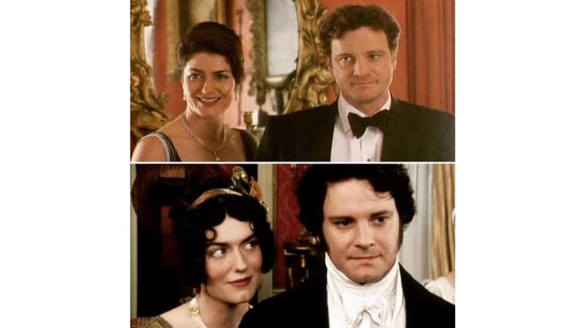 Side by side portraits used to compare Crispin Bonham Carter and Helena Bonham Carter