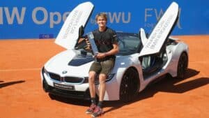 Zverev with his car