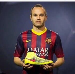Andrés Iniesta has endorsed Nike for 18 years