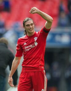 Andy Carroll in Liverpool shirt