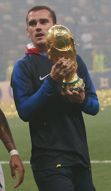 Antoine Griezmann With World Cup Trophy