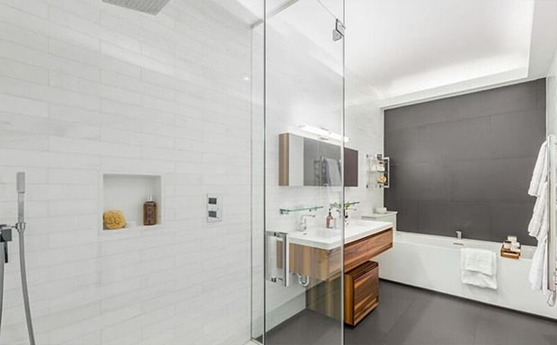 The ultra-modern bathroom