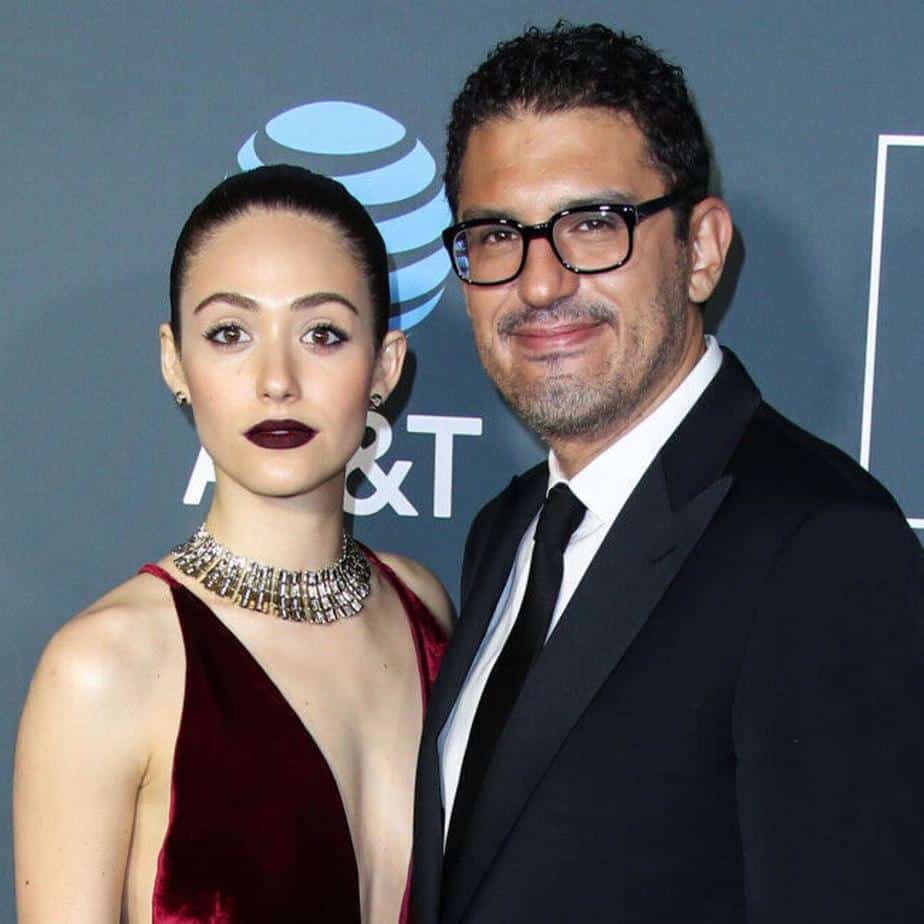Emmy Rossum With Her Husband Sam Esmail, During 24th Annual Critics Choice Awards