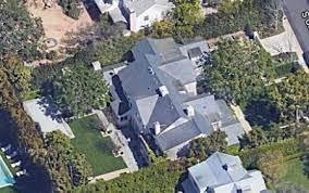 Aerial view of Davidtz's house in Los Angeles