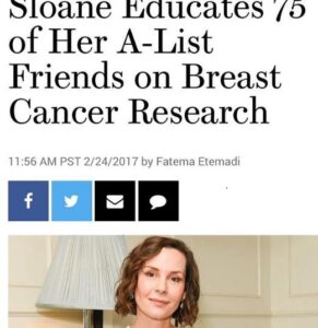 Embeth Davidtz Sloane on news coverage about her Breast Cancer Awareness event