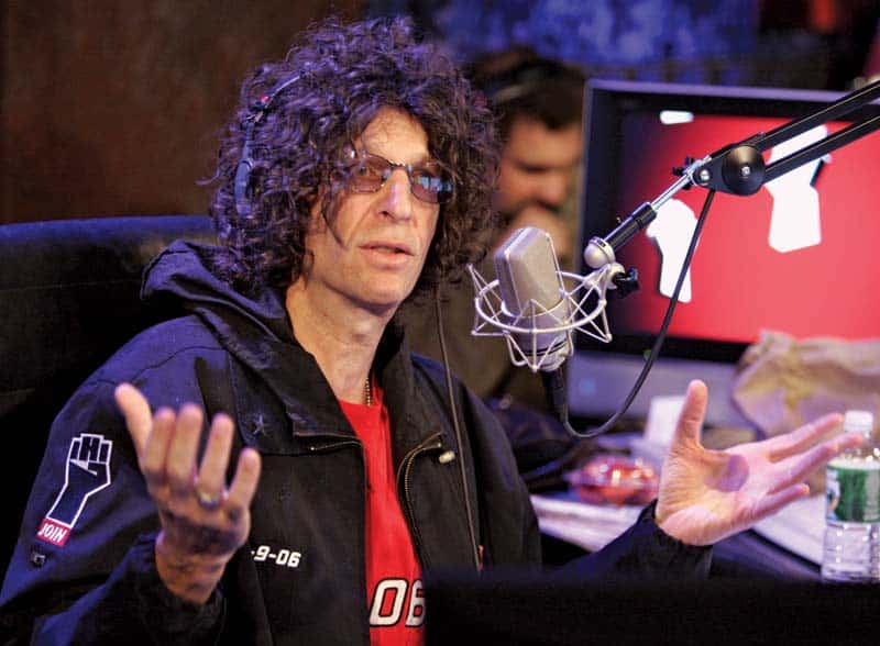 Howard Stern on a radio cast 2006