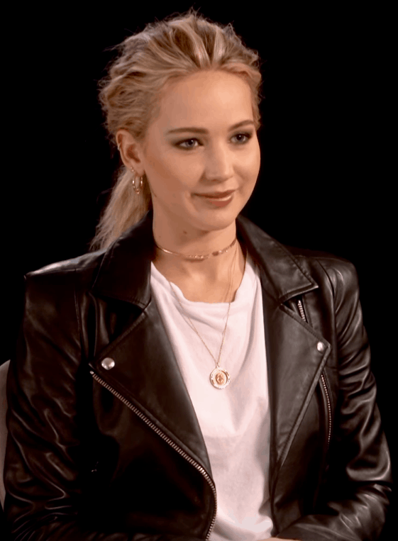 Jennifer Lawrence in 2018 promoting Red Sparrow.