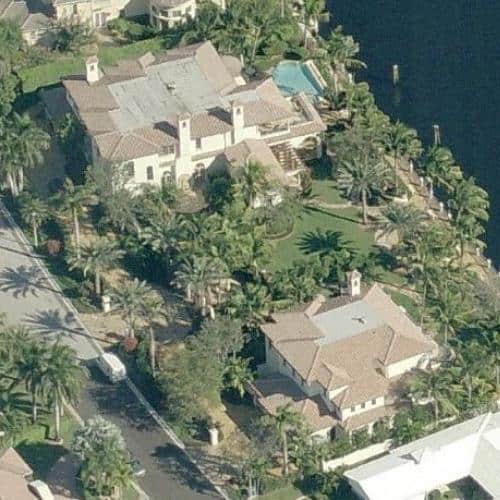 Aerial View Of Eugene Levy's House At Los Angeles.