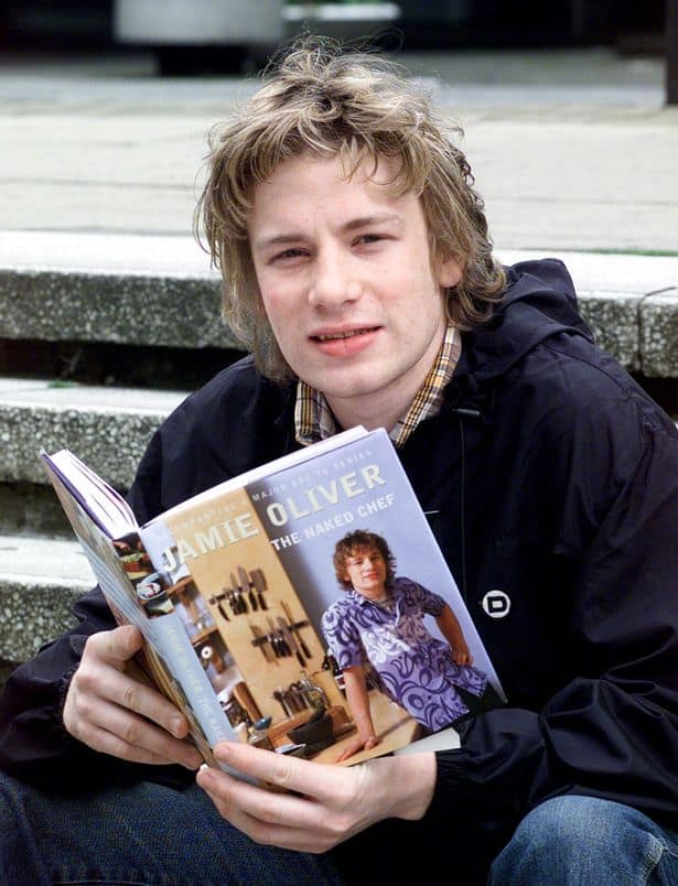 Jamie Oliver at young age.