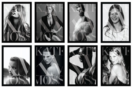 Eight Different Covers Of Kate Moss's Book.