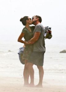 Brewster kissing her boyfriend Mason Masfit