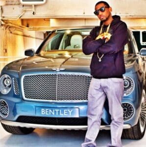 Fabolous with his Bentley