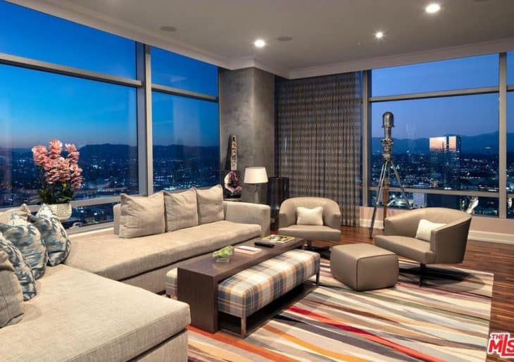 Inside the penthouse