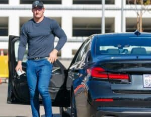 Joey Bosa with his Mercedes