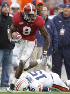 Jones playing for the the Crimson Tides