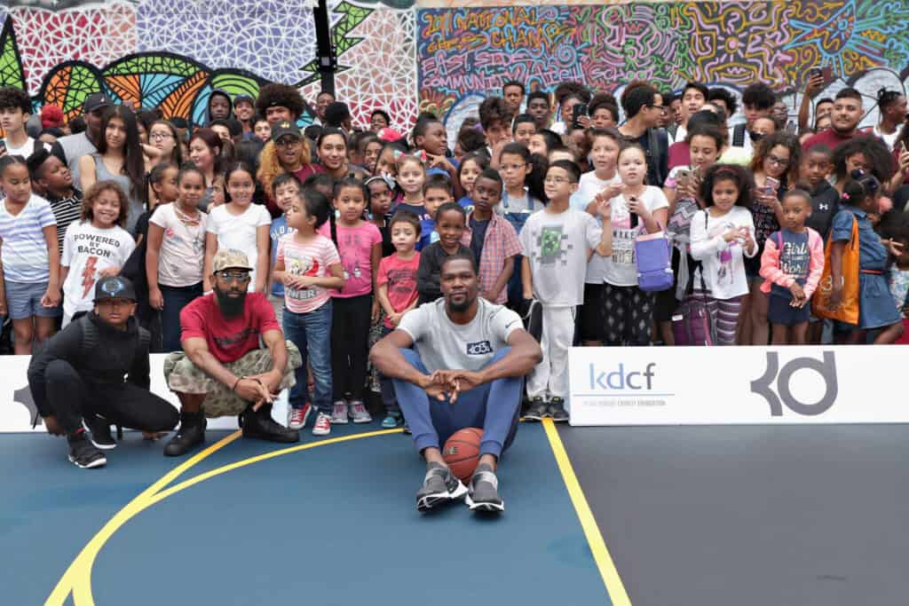 Kevin Durant In A Charity Event