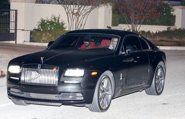 Khloe on her Rolls Royce