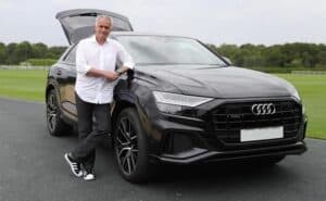 Mourinho with his Audi A8