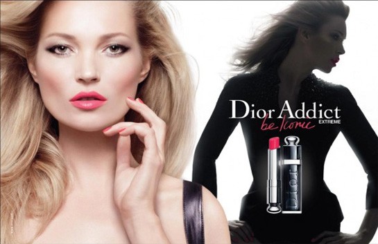 Supermodel Kate Moss Featured in Ad Campaign Of Dior.
