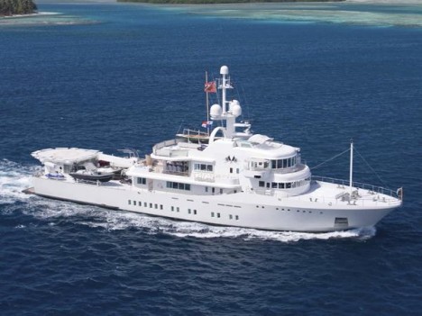 Larry Page's yacht named “Senses Yatch” designed by a famous French architect.