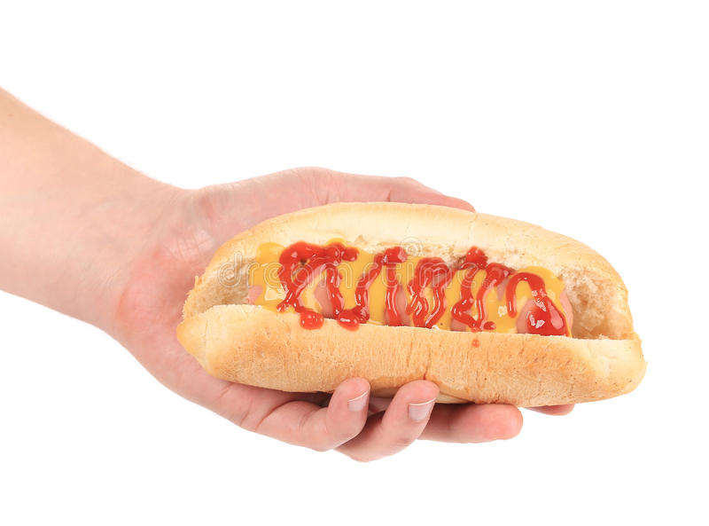 Handing Hot Dog