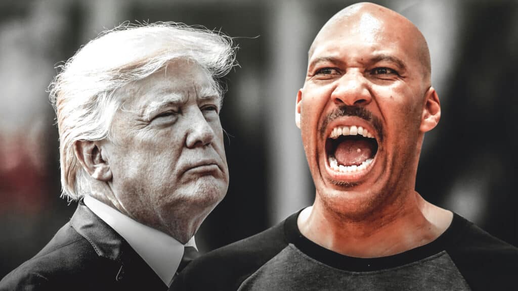Lavar Ball's feud with Donald Trump.