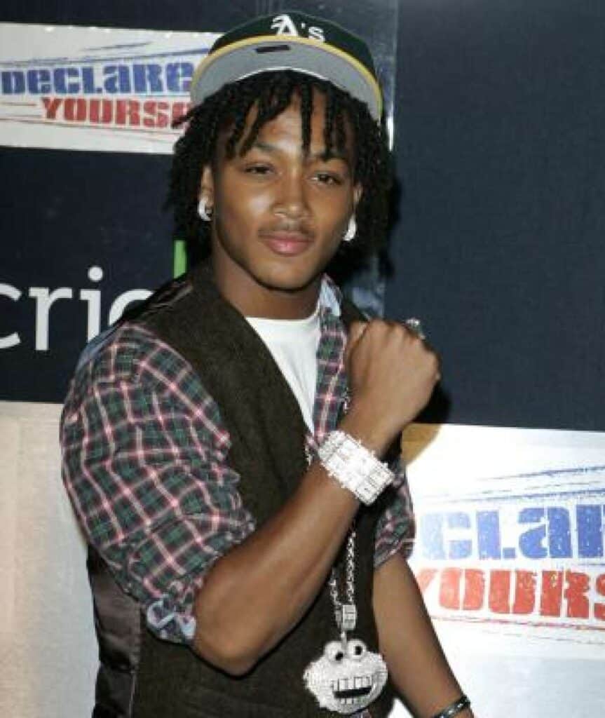 Lil Romeo pictured showing off one of his favourite watches after he signed for USC basketball team.