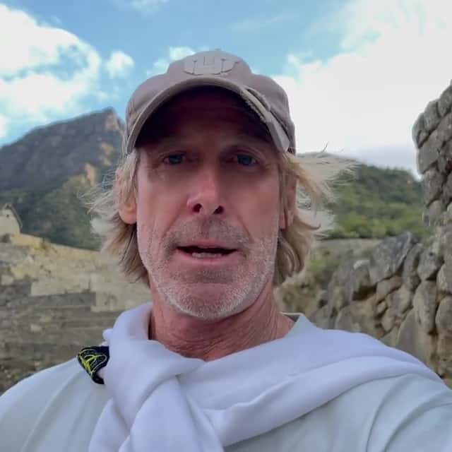 Michael Bay travelling in Machu Picchu