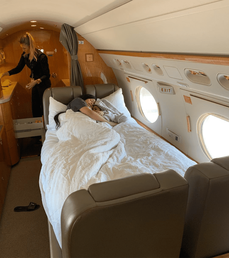 Mother Turned Rapper's Cozy Time With Her Daughter in Her Private Jet.