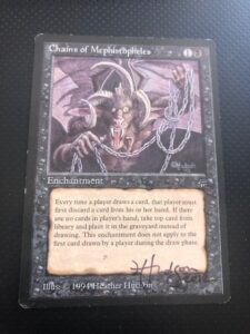 Chains of Mephistopheles most expensive magic cards
