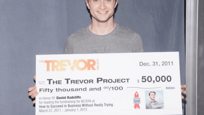 Daniel Radcliffe supporting The Trevor Project