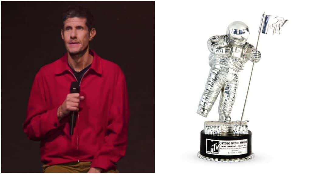 Mike D and his MTV VMA award for intergalactic
