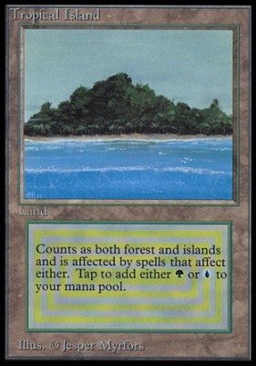 Tropical Island MGT most expensive magic cards