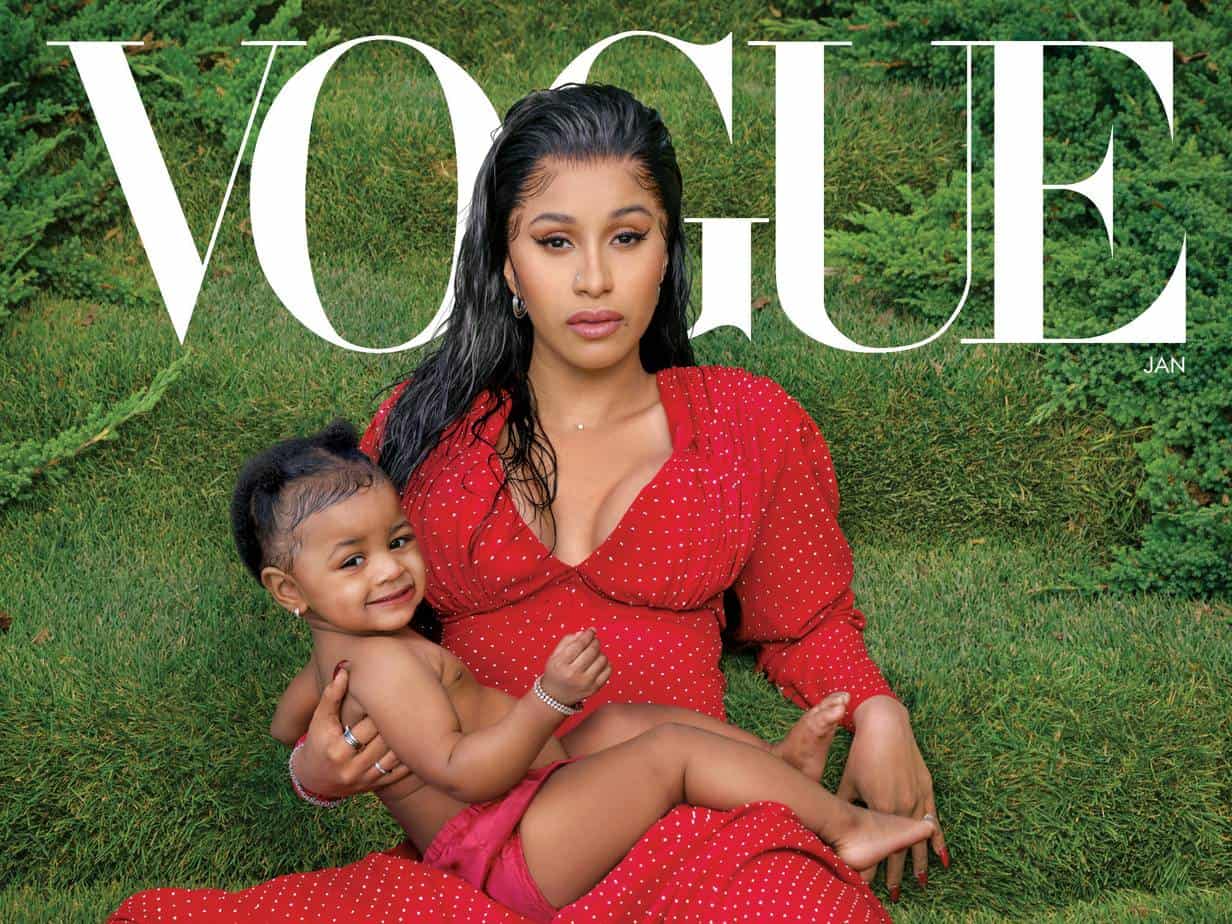 Cardi B Gracing the Cover of Vogue.