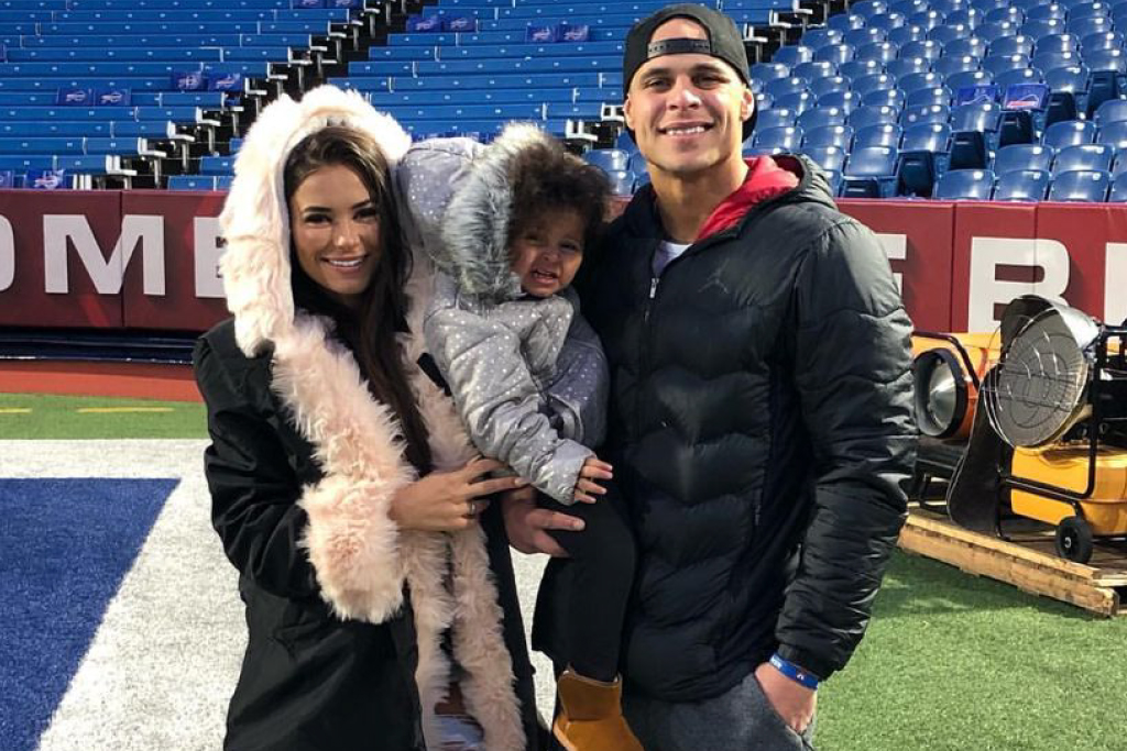 Jordan Poyer with his family