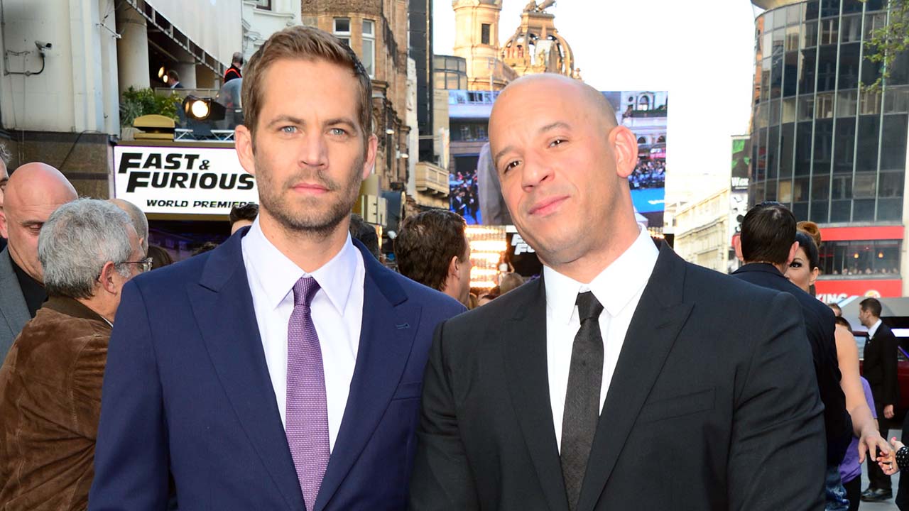 Vin Diesel With His His Best Friend Paul Walker