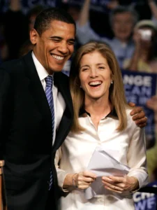 Barack Obama and Caroline Kennedy