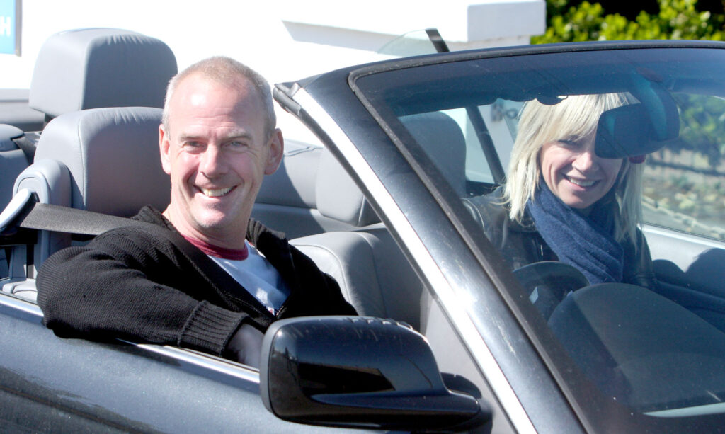 Fatboy Slim in his car (Source: The Argus)