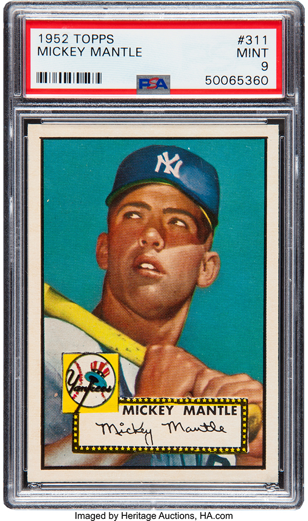Most Valuable Sports Memorabilia in the World- Mickey-Mantle-1952-Topps-Baseball-Card