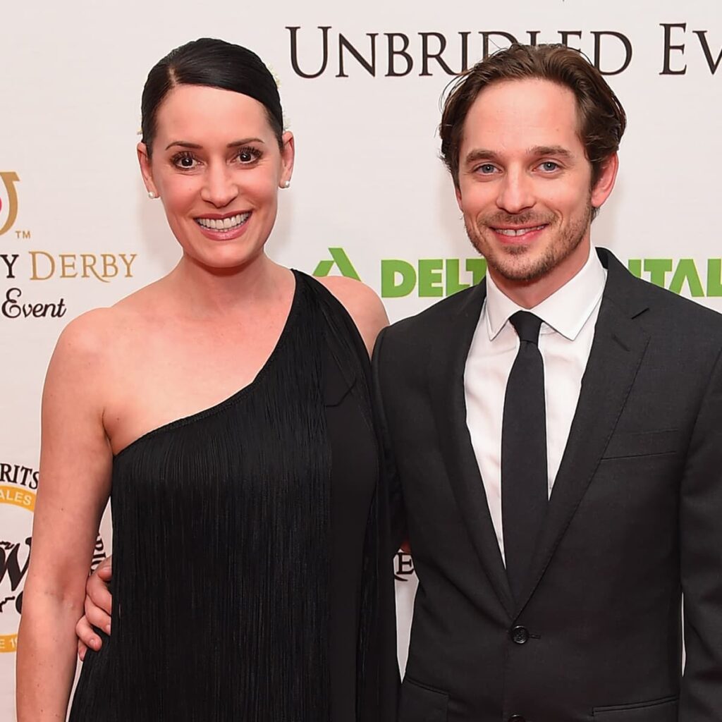 Paget Brewster with her husband (Source: Allvipp.com)